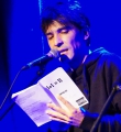 Andi Valent beim Poetry Slam im Oktober 2014