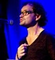 Jürgen Kressel beim Poetry Slam im Oktober 2014