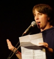 Annika Blanke beim Poetry Slam Erlangen im Oktober 2015
