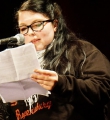 Annika Hengst beim Poetry Slam Erlangen im Oktober 2015