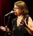 Frederike Jakob beim Poetry Slam Erlangen im Oktober 2015